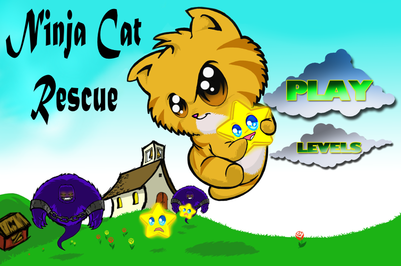 Ninja Cat Rescue Start Page